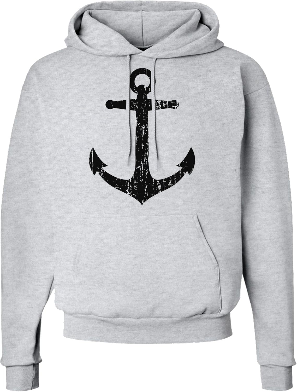 Distressed Nautical Sailor Anchor Hoodie Sweatshirt Clothing