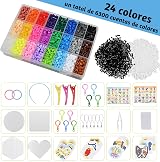 GOLDGE Fuse Bead Kit 24 Colors 6300 Pcs Iron Beads Pegboards Tweezers Craft Set view 2