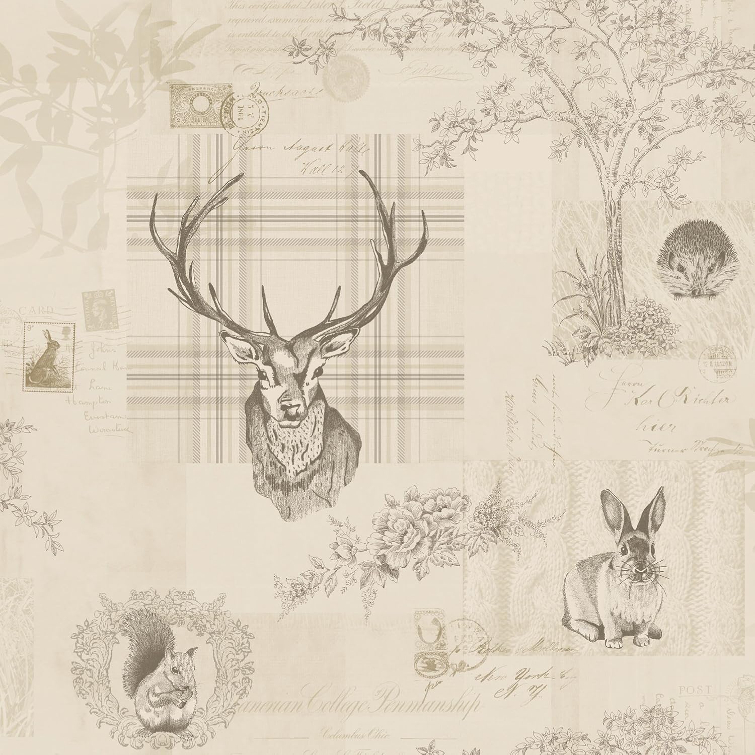 Holden Decor 98012 Paper Wallpaper Imaginarium Collection 10.05 x 0.53 m, Off-white, 0.5 x 10.1 cm