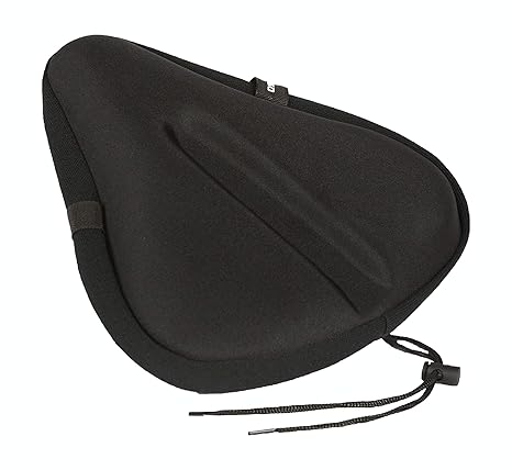 CYCLEHERO Breiter Sattelbezug (30cm x 28cm) Fahrradsattel Überzug mit Sicherheitsband - Bequemer Gel Sattelbezug breit für Da