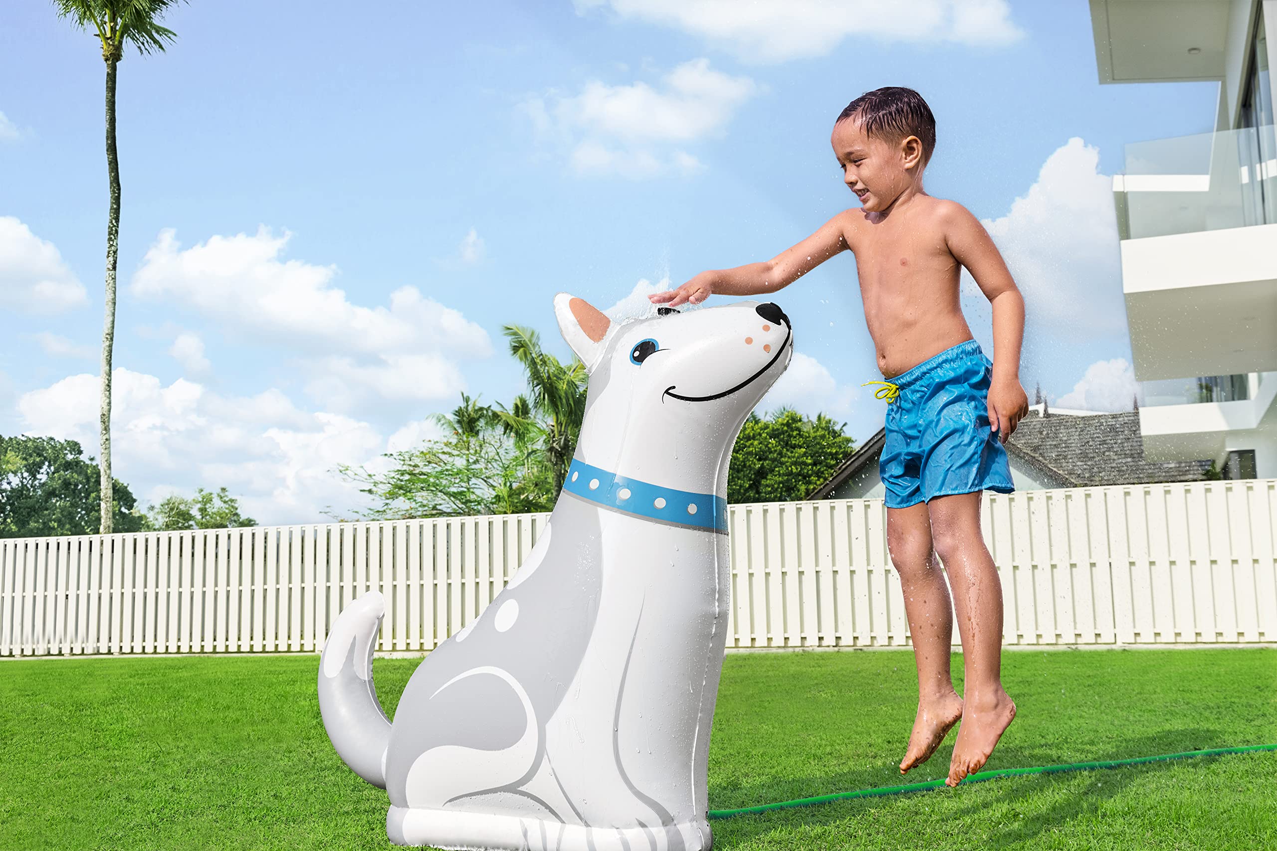 44" x 17" x 39"/1.12m x 44cm x 1.00m Happy Husky Sprinkler 4
