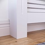 Vida Designs Milton Radiator Cover White Small Horizontal Slat Modern view 4