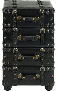 Amazon Com Decorative York Town Night Stand With Drawers Treasure Chest Trunk Kitchen Dining