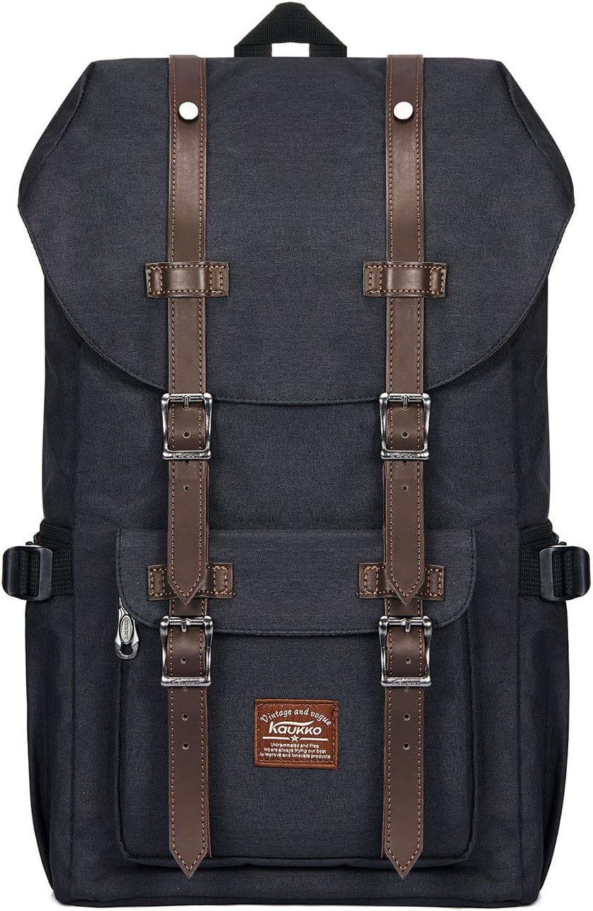 KAUKKO Rucksack Studenten Backpack 17 Zoll für 15" Notebook Lässiger Daypacks Schüler Bag Wandern Casual Daypack, 47 cm
