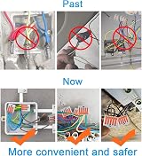 Preciva 100pcs Wire Connectors Lever Nut Assortment 2 3 5 Port Electrical Cable view 6