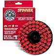 Chemical Guys ACC508 Heavy Duty Spinner Multi-Surface Drill Brush Attachment (Fits Any Standard Drill - Power Scrubber Removes Heavy Stains, Dirt & Grime from Grout, Tubs & Showers), Red