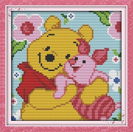 Amazoncom Wheexlock Printed Cross Stitch Winnie The Pooh -