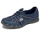SKECHERS Women's Bikers LITE-RELIVE Sneaker, Navy, 7