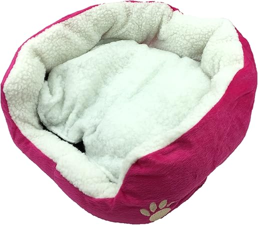 Amazon Glorious ワン ちゃん ネコ ちゃん 大喜び ふわふわ 犬 猫 用 ベッド ソファー クッション マット ハウス ペット M 桃 Glorious ベッド クッション 通販