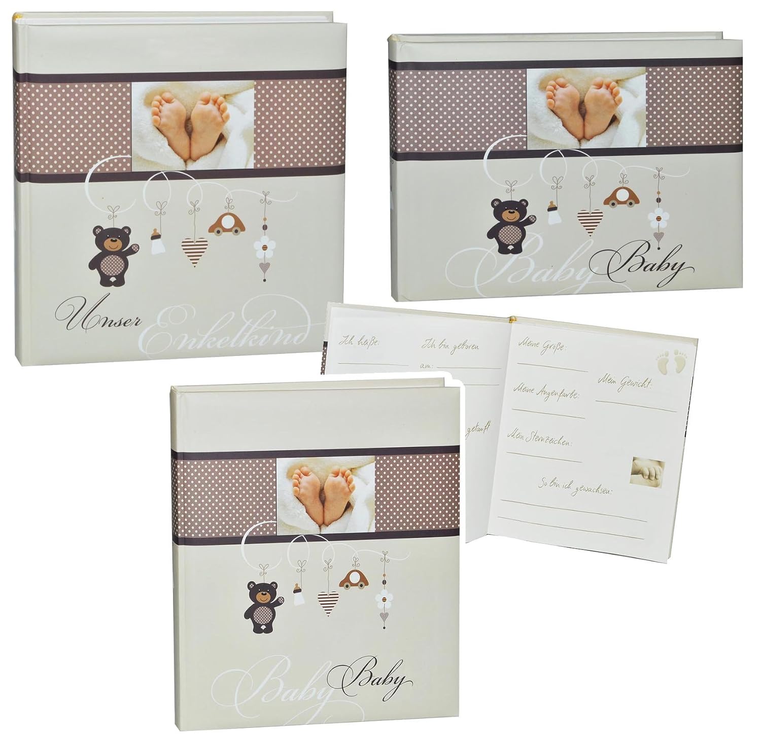 Fotoalbum Baby erste Fotos Unser Enkelkind Gebunden zum Einkleben