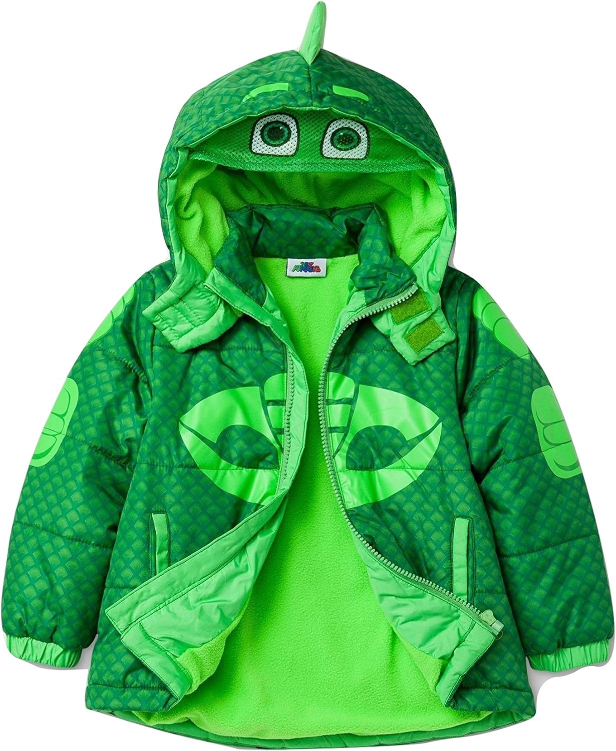 PJ Masks Boys' Toddler Gekko Puffer Coat Clothing