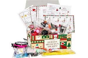 VENQUGOW Elf Kit 24 Days of Christmas 2025 Interactive Daily Surprise Scenes Accessories & Idea Kits Elaborate Countdown Elf Starter kit for Christmas Holiday Magic Gifts (Elf Doll Not Included)