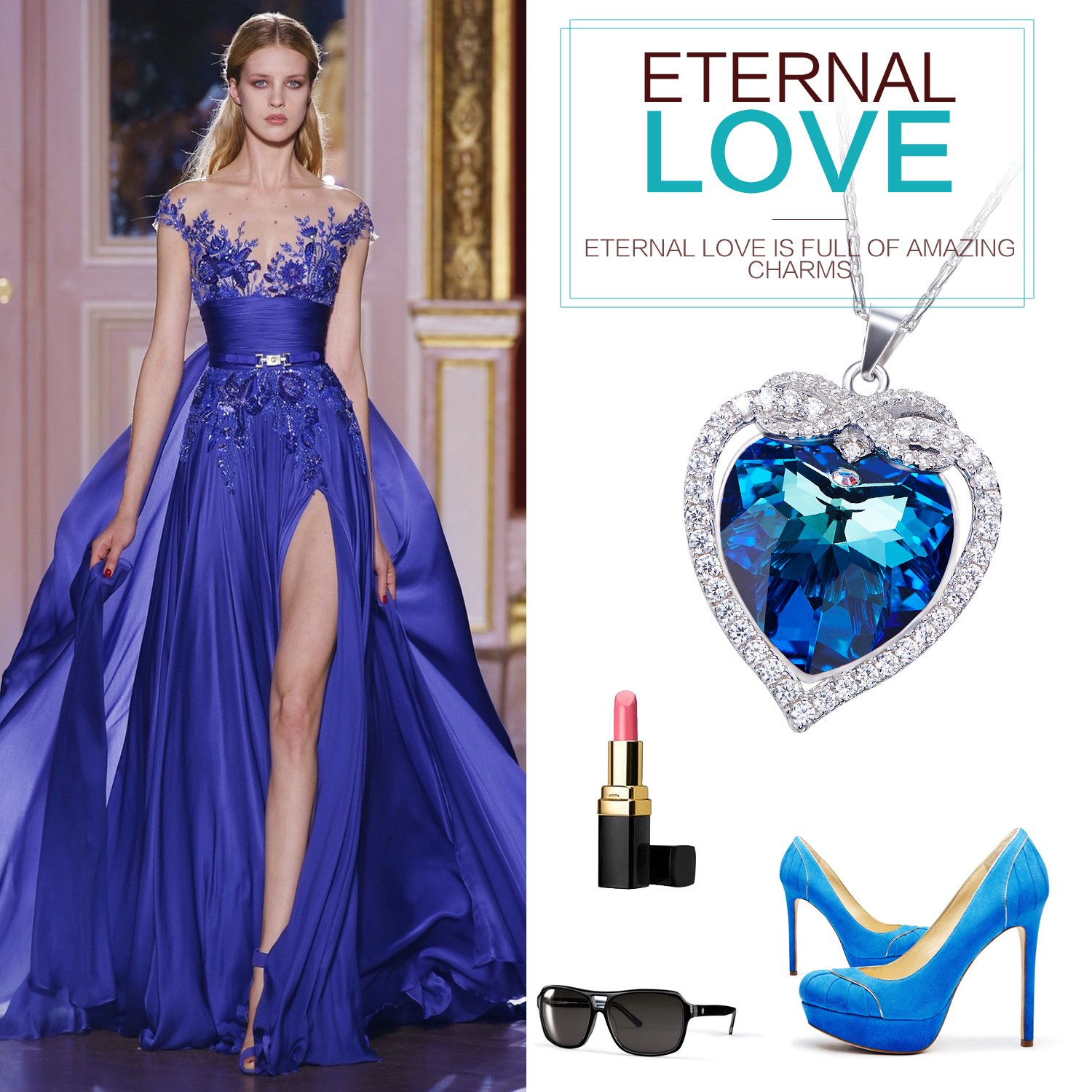 925 Sterling Silver Necklace, SILYHEART 