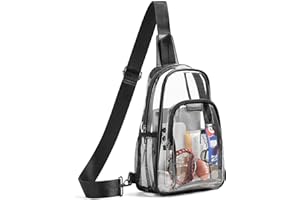 Mroede Clear Bag for Stadium Events Approved Clear Purses for Women Crossbody Transparent Bag Stadium Bags for Concert Sport