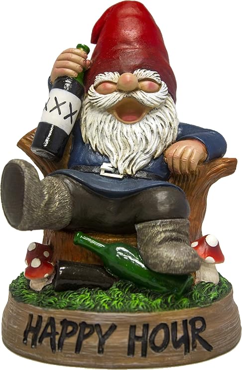 Gnome Statue Garden Ornament Fairy Garden Holiday Gnome Ceramic Gnome Garden Gnome Gnome Figurine Garden Decor Modern Gnome Decor Home Decor Home Living