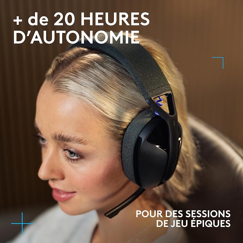 G321 LIGHTSPEED, casque gaming Bluetooth sans fil - Noir
