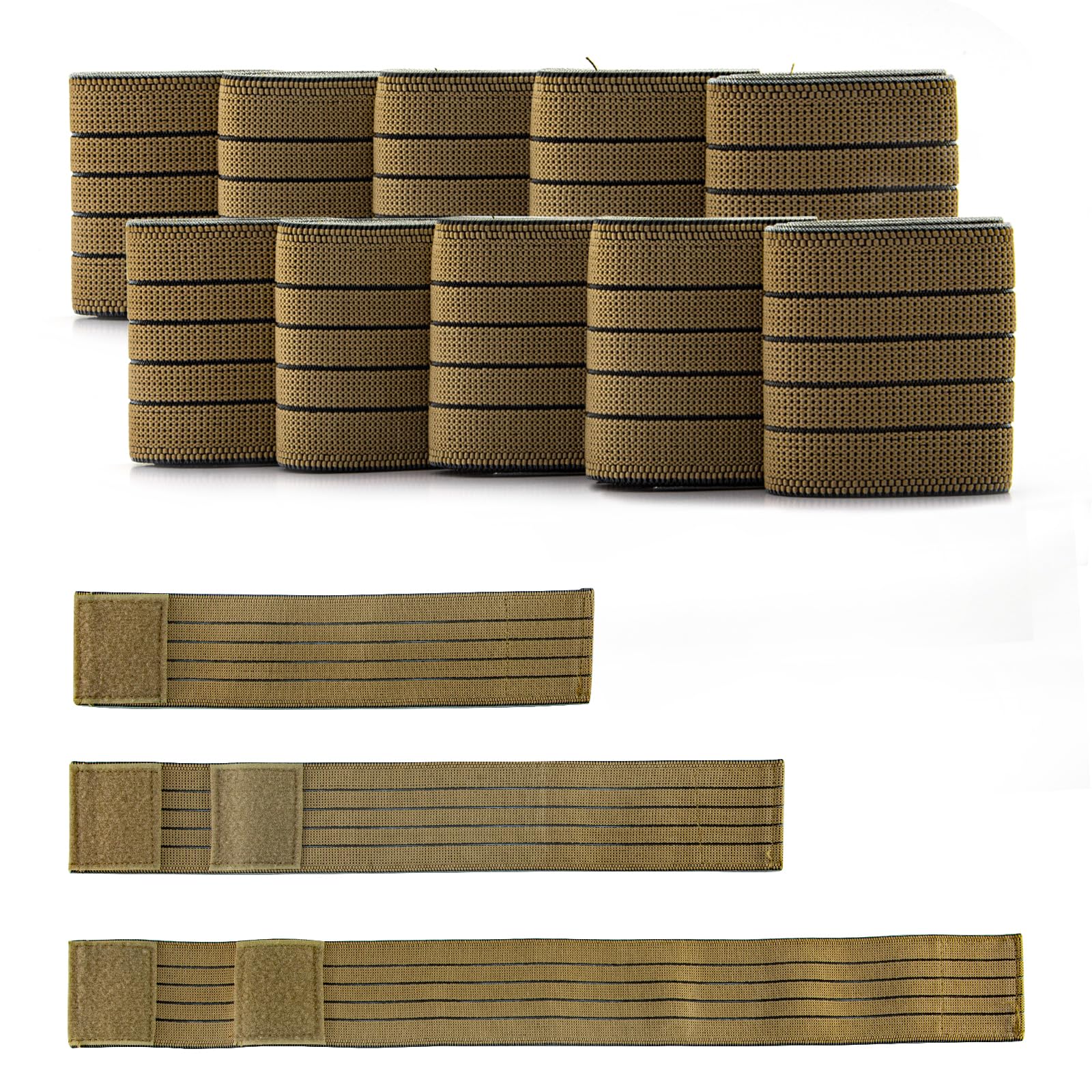 Photo 1 of Elastic Bandage Spare Parts Wrap Elastic Wrap Strape Band Straps Banda Elastica Lipo Pad Band Beauty Machine Accessories 3 Size 10 pcs Tan Elitzia