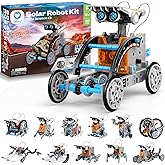 Sillbird 12-in-1 Solar Robot Building Kit STEM Gift for Boys Aged 8-13, DIY Science Educational Robotic Toys for Kids Teens Birthday, Powered by The Sun with 190 Pieces
