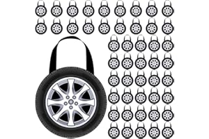 Silkfly 48 Pcs Racing Car Party Non Woven Tote Bags Race Car Wheel Bags with Handles for Candy Gifts Goodies Treats Boys Kids Birthday Baby Shower Party Favors
