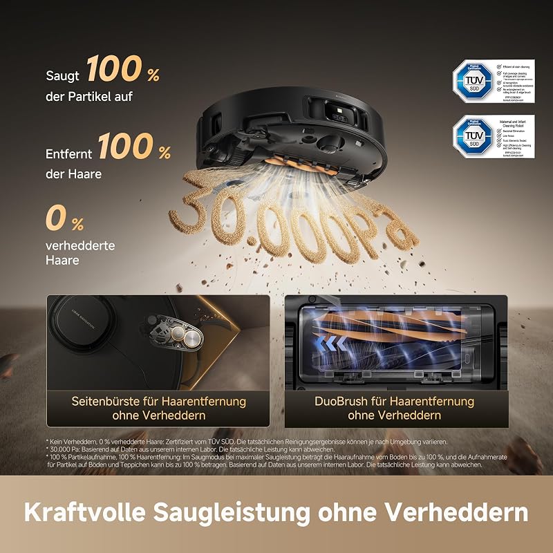 Matrix10 Pro Saugroboter m. Multi-Wischmopp-Wechseldock, 30.000 Pa