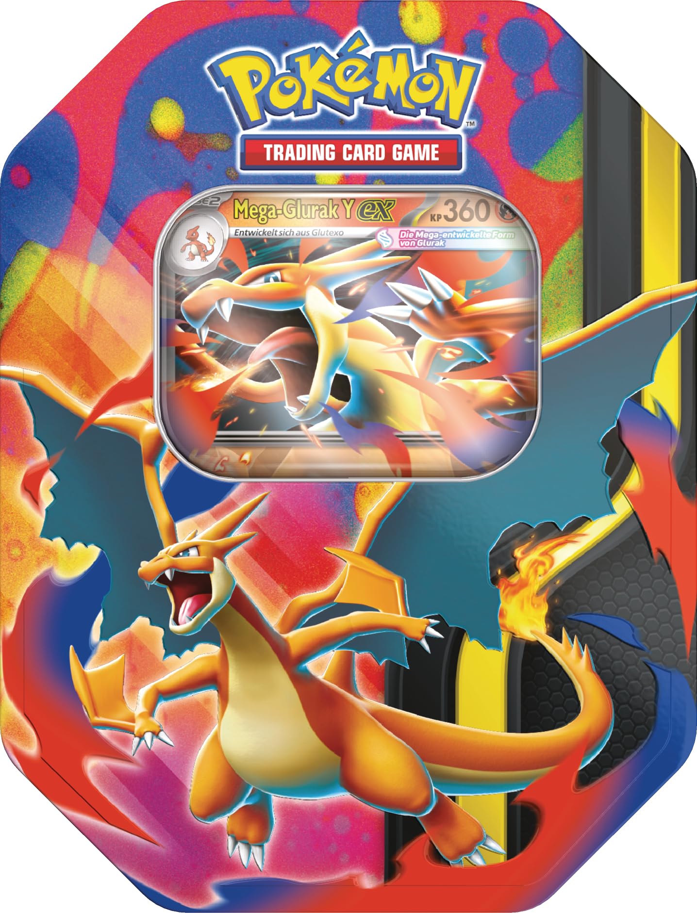 Pokémon (Sammelkartenspiel), PKM Tin 127 Mega-Glurak Y