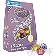 Lindt LINDOR White Chocolate Assorted Chocolate Candy Truffles, 15.2 oz. Bag