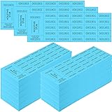 Kosiz 1200 Sheets Raffle Ticket Sheets Blue Chinese