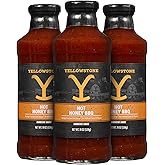 Yellowstone Hot Honey BBQ Sauce 19oz 3 pack