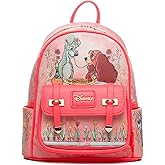 Wondapop Disney Lady And The Tramp At Tony's Restaurant 11" Vegan Leather Fashion Mini Backpack