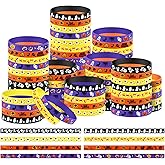 Libima 96 Pcs Halloween Rubber Bracelets Bulk Party Favors Gift Halloween Trinkets Silicone Wristbands Party Decoration Goodie Bag Stuffers Fillers Trick or Treat Accessories Supplies, 8 Designs