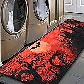 Ruiseye Halloween Bat Kitchen Floor Mat,Laundry Room Runner Rugs 51''x17'',Non-Slip,Floor Mat Runner for Laundry Room, Kitchen,Bathroom,and Mudroom