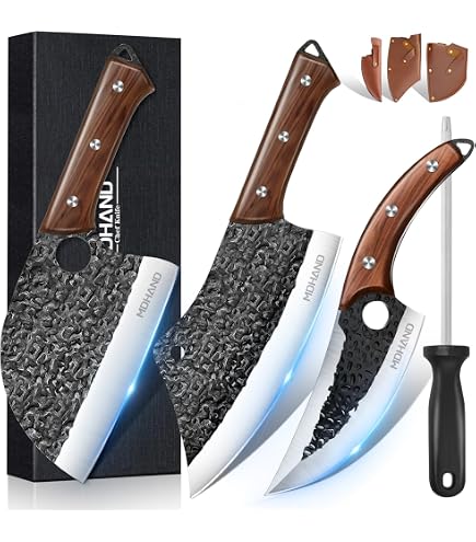 Amazon.com: DRAGON RIOT Professional Butcher Knife Set for Meat