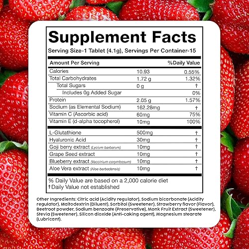 PLIX Glowy Skin 500mg Glutathione Supplement with Hyaluronic Acid, Vitamin C, E & Berries | 90 Effervescent Tablets, Strawberry Flavor in Kenya | Whizz Multiple Vitamin-Mineral Supplements PLIX Glowy Skin 500mg Glutathione Supplement with Hyaluronic Acid, Vitamin C, E & Berries | 90 Effervescent Tablets, Strawberry Flavor in Kenya | Whizz Multiple Vitamin-Mineral Supplements
