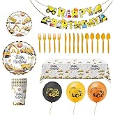 Construction Birthday Party Supplies Decorations, Construction Plate and Utensils Set