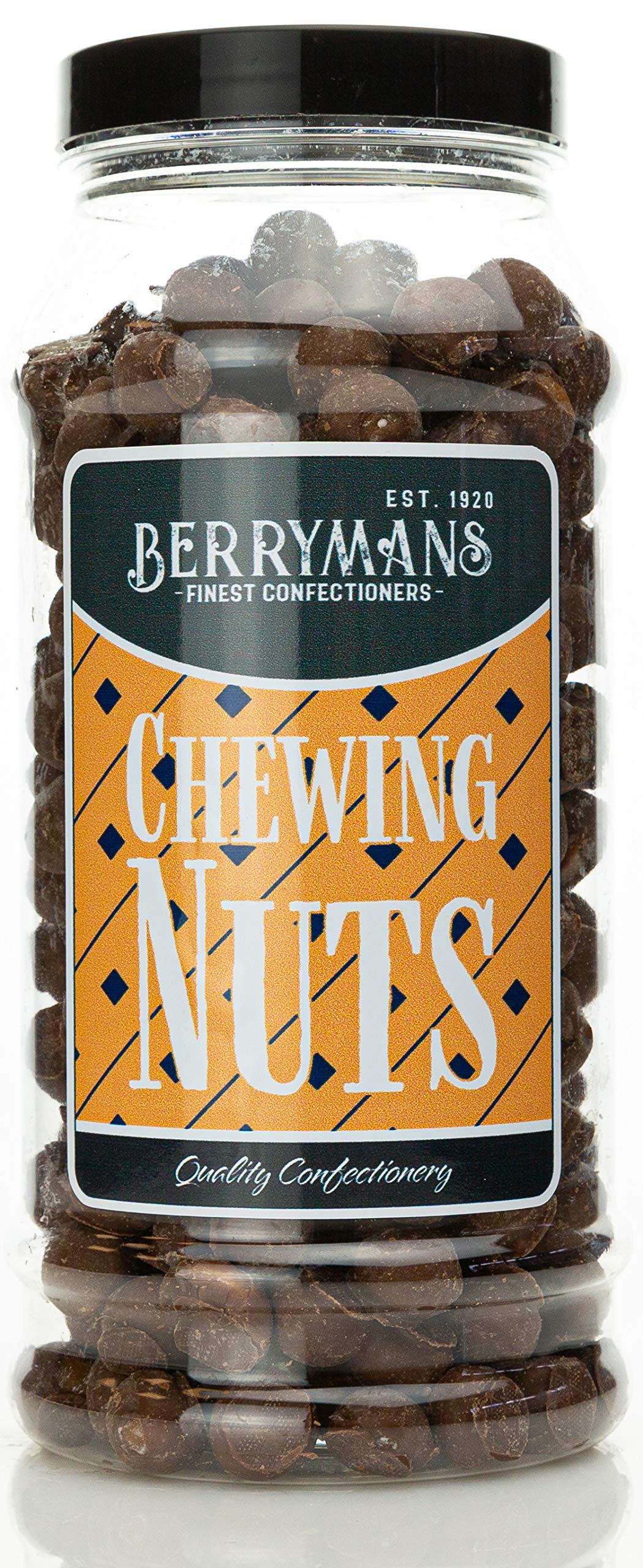 Original Chewing Nuts Retro Sweets Gift Jar By Berrymans Sweet Shop - Classic Sweets, Traditional Taste.
