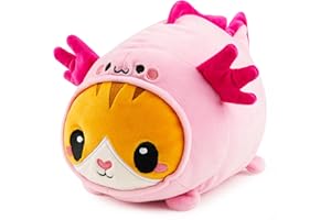 JOYIN Axolotl Plush Toy, Kawaii Axolotl Cat Plush Toy, 11" Soft Plushie, Cute Stuffed Animal Pillow for Kids and Adults, Birthday Gift for Boys and Girls Gift for Christmas