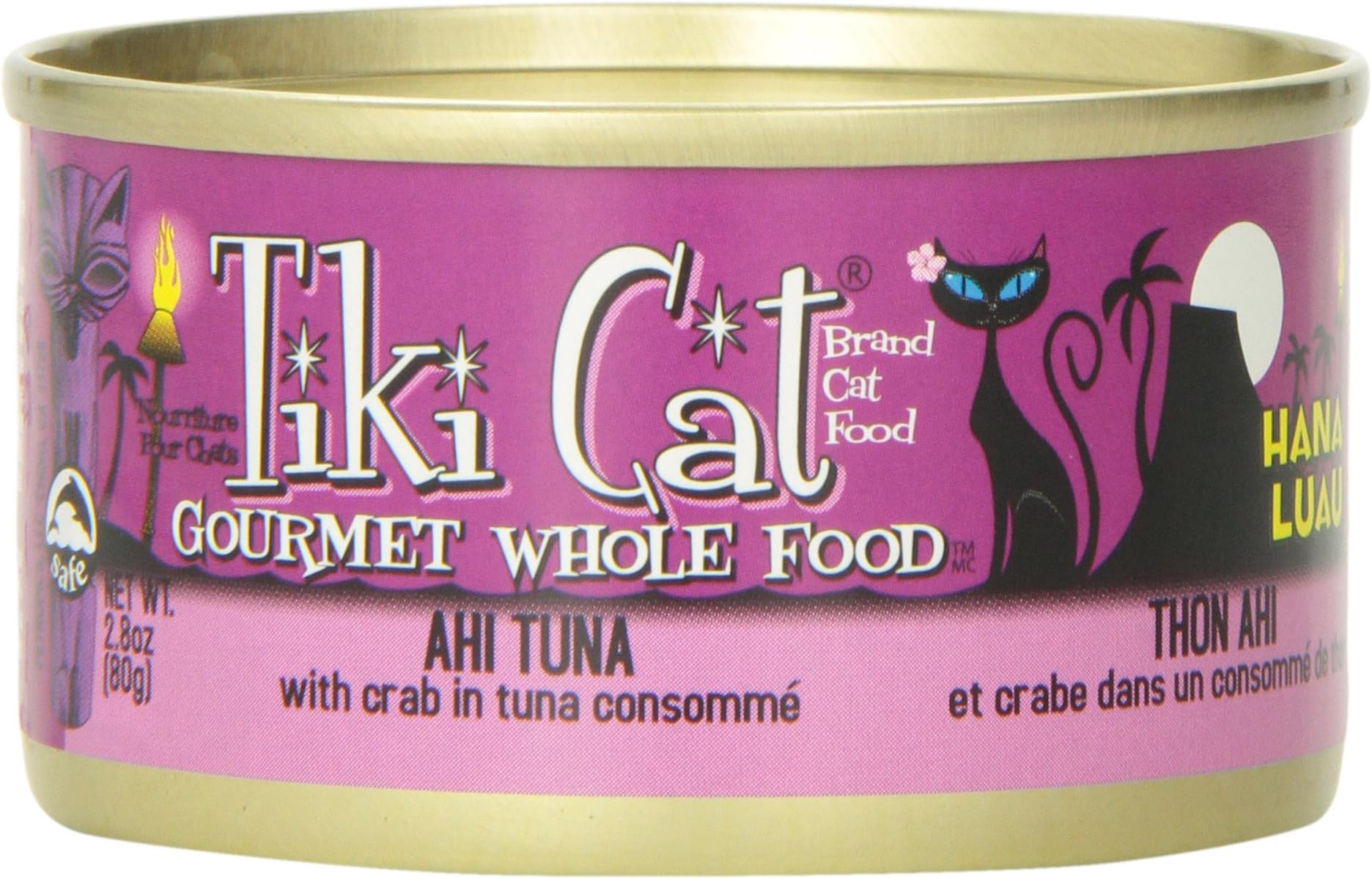 Tiki Cat Hana Luau - Ahi Tuna With Crab In Tuna Consomme (12/2.8Oz Cans)