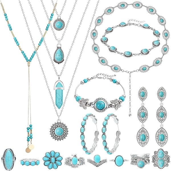 Choker Necklace Turquoise Necklace Bohemian Feather Necklace