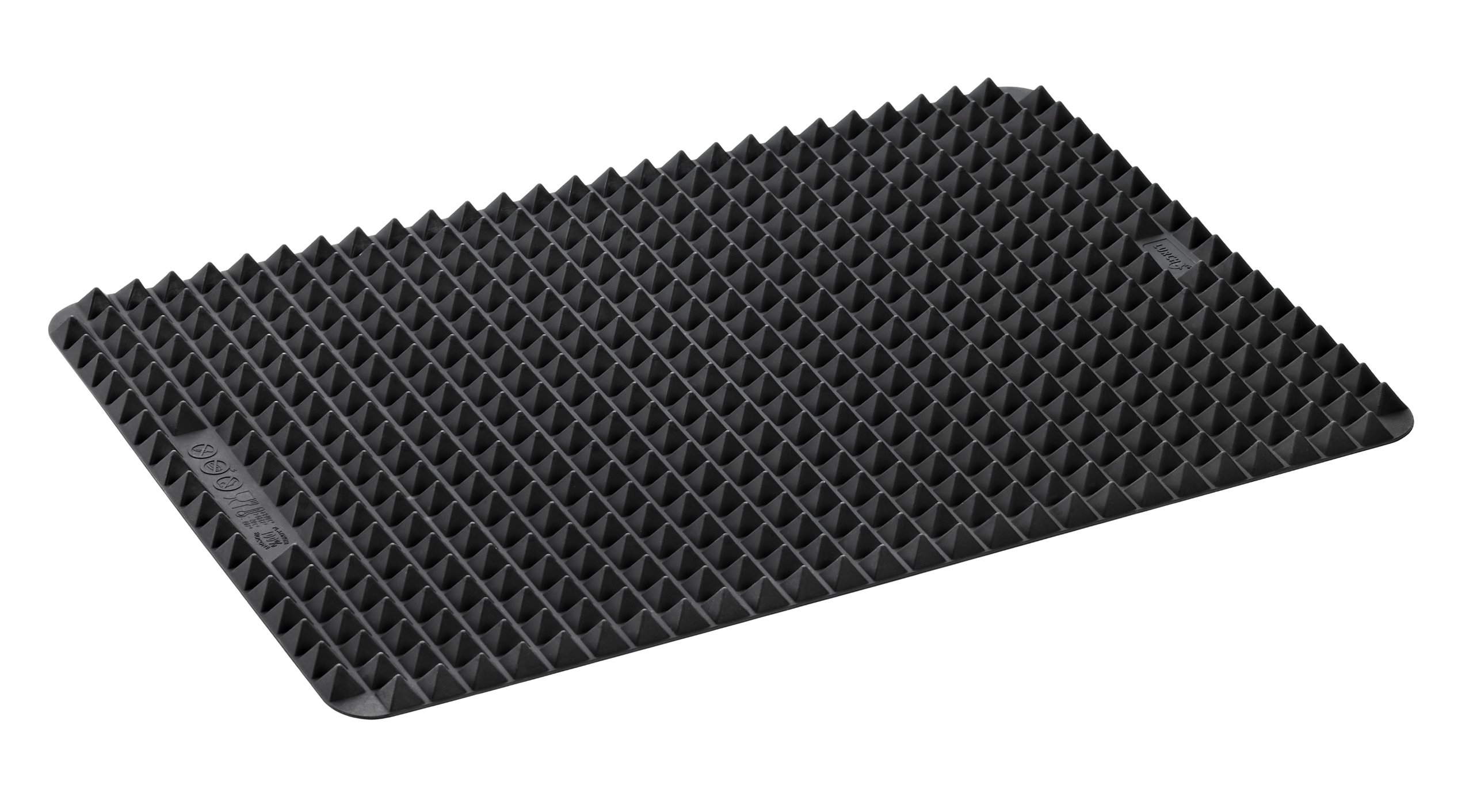 Lurch 41 x 29 cm 1-Piece Flexi Form Pyramid Mat, Black
