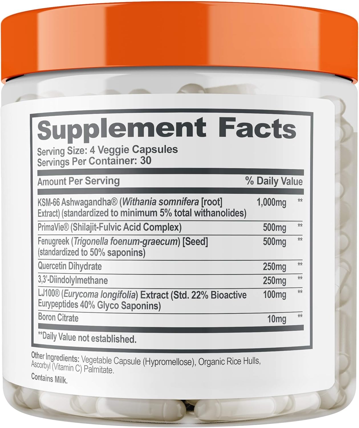 Genius Test - The Smart Testosterone Booster For Men | Natural Energy Supplement, Brain & Libido Support, Fat Loss | Muscle Builder with Ksm-66 Ashwagandha, Shilajit and Tongkat Ali, 120 Veggie Pills: Health & Personal Care