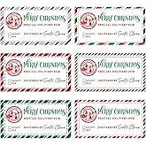 300 Pieces from Santa Gift Tag Stickers Christmas Gift Sticker from Santa North Pole Delivery Stickers Labels for Xmas Present Wrapping