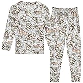 SLHKPNS Pajama Sets Long Sleeve Soft Comfy Sleepwear 2 Piece PJS 3-8T