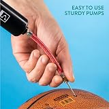 H&S 2 Inflator Ball Pump with Needles & Adapters for Football Basketball view 2