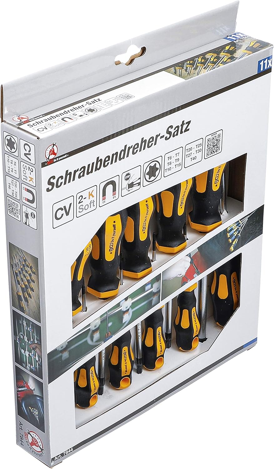 BGS Diy 7844, Silver/Black/Yellow, Size - Image 5