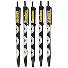 Pro Specialties Group NFL 5-Pack Retractable Click Pens- Great Stocking Suffers and Party Favors