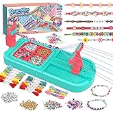 IFLOVE Arts and Crafts for Kids Ages 8-12,Friendship Bracelet Making Kit for Girl,DIY Arts and Crafts Maker for Kids,Jewelry Making Kit Christmas Gifts for Ages 6 7 8 9 10 11 12 Year Old (Blue/Pink)