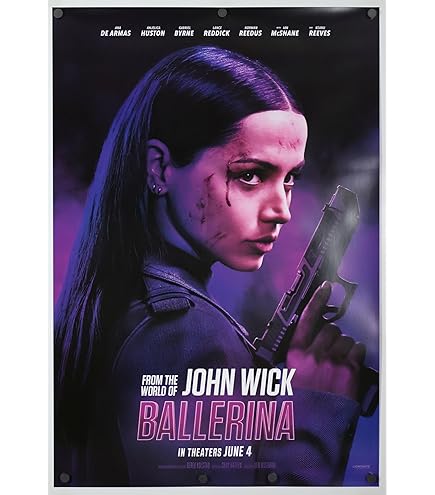 BNVJFNE Poster Du Film Ballerine 2025 - Décoration Murale Pour Salon