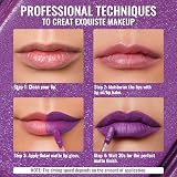 Oulac Matte Liquid Purple Lipstick Violet Lip Gloss 4.5ml MS04 Vegan view 8