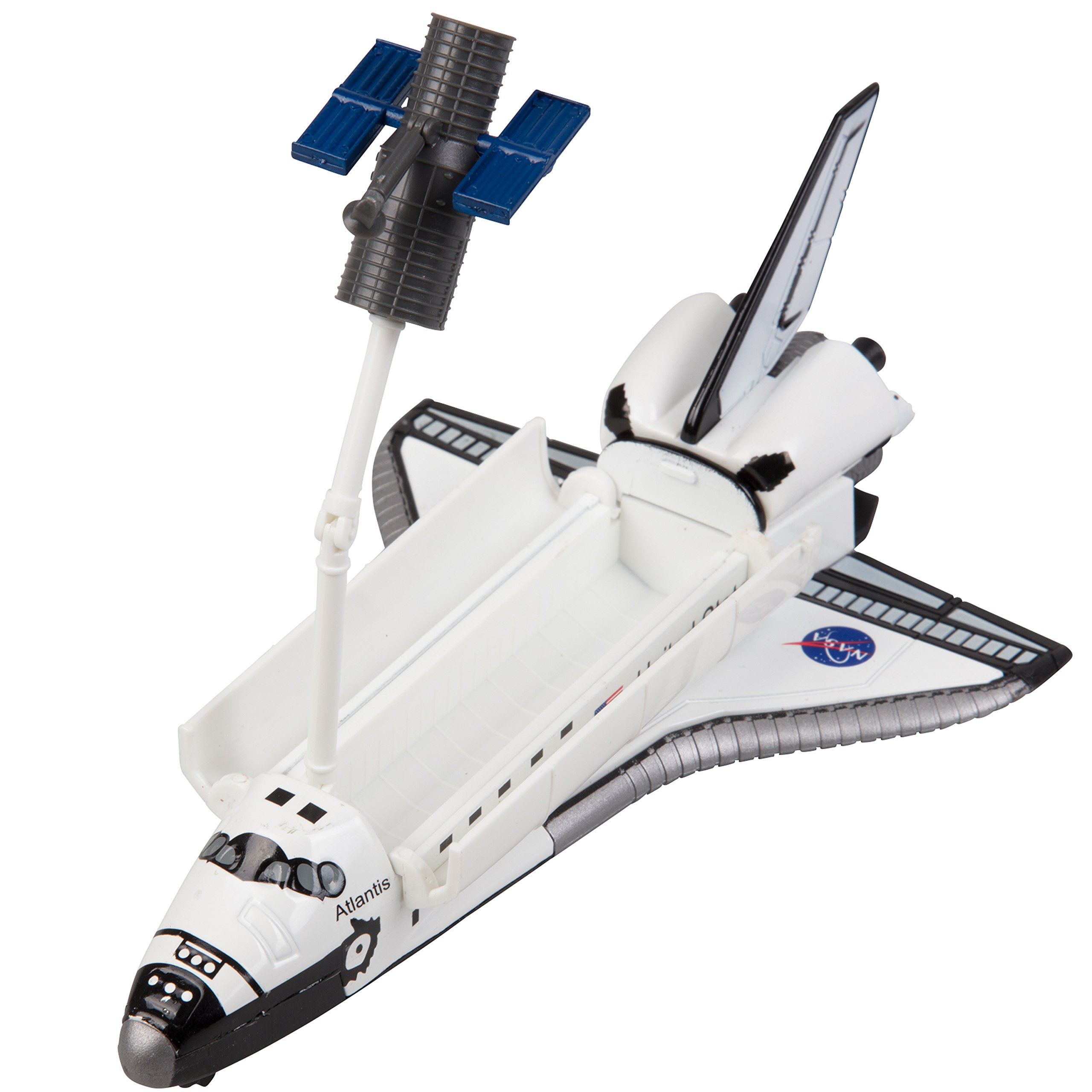 Space Shuttle And Toy Rocket Ship Set - 10 Piece Complex 39 Launch Site with Astronauts, Rockets, Space Shuttle, and Ground Vehicle - Measures 15