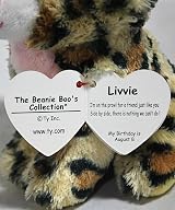 TY Beanie Boo Livvie Leopard Beanie Boo Plush Toy Multicoloured view 5